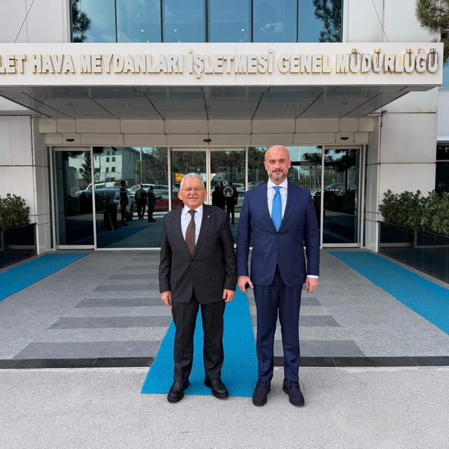 Başkan Büyükkılıç, DHMİ Genel Müdürü Çakmak'ı ziyaret etti