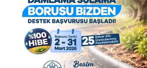 Manisa'da damlama sulama borusu yüzde 100 hibeyle dağıtılacak