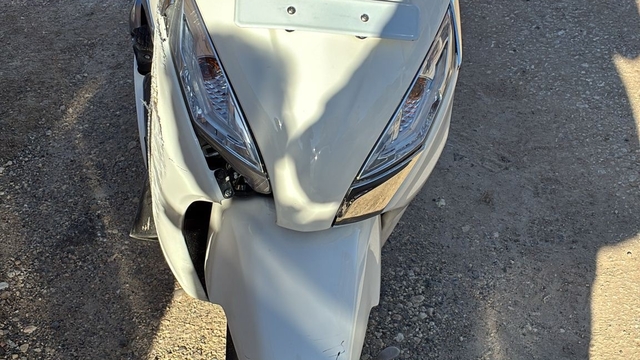 Devrilen motosikletin sürücüsü yaralandı