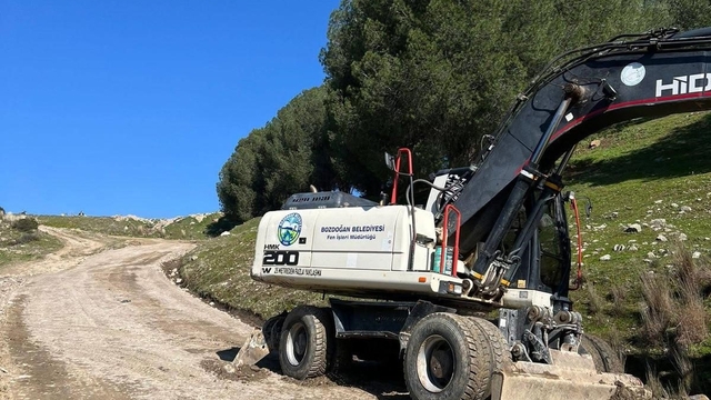Bozdoğan Kale Mesire Alanı'nda yol çalışmaları başladı