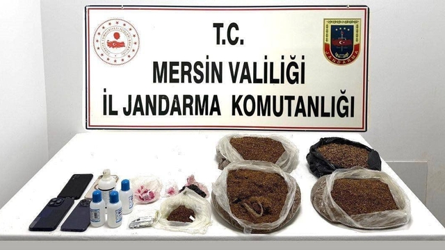Mersin'de uyuşturucu operasyonu: 10,5 kilo bonzai ele geçirildi