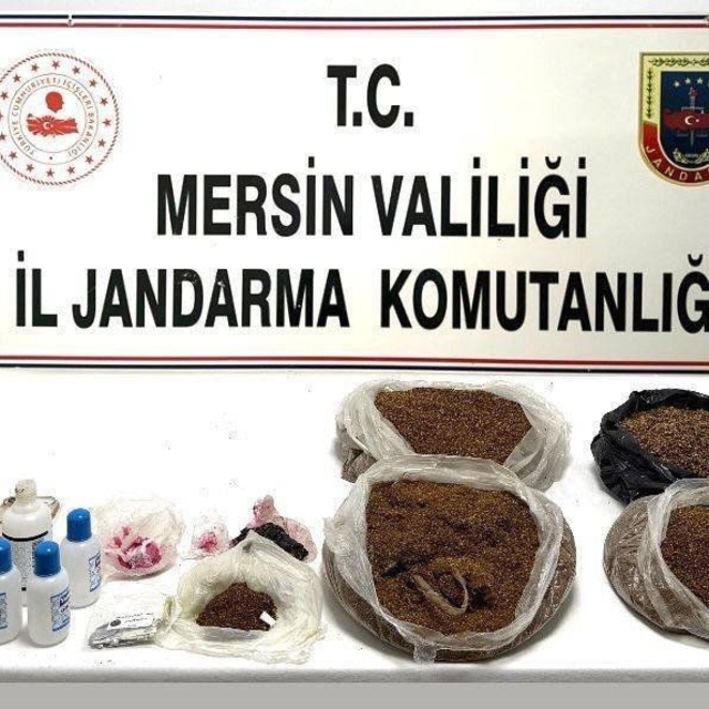 Mersin'de uyuşturucu operasyonu: 10,5 kilo bonzai ele geçirildi