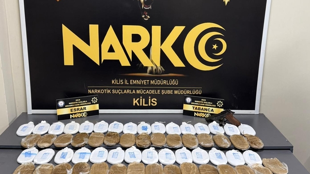 Kilis'te uyuşturucu operasyonunda 1 tutuklama