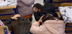 Güzelyurt'ta ilkokul öğrencilerine yangın ve deprem tatbikatı