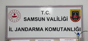 Samsun'da jandarma uyuşturucu ve kaçak ürün ele geçirdi