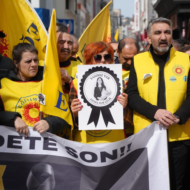 Öğretmen cinayetine tepki