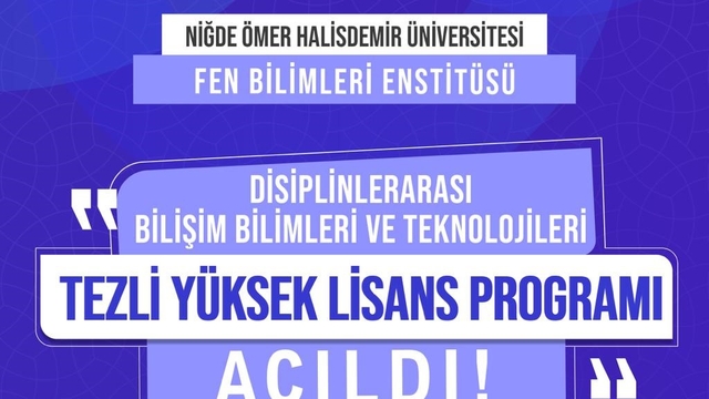 NÖHÜ'de disiplinler arası tezli yüksek lisans programı başladı