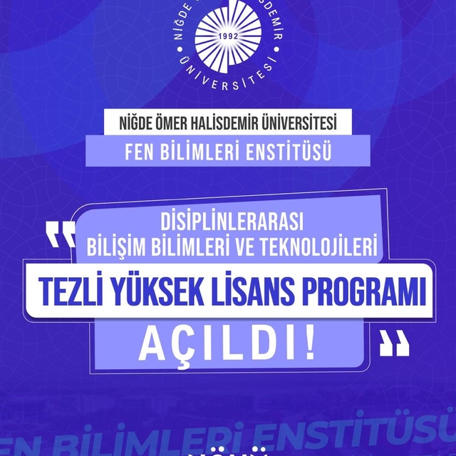 NÖHÜ'de disiplinler arası tezli yüksek lisans programı başladı