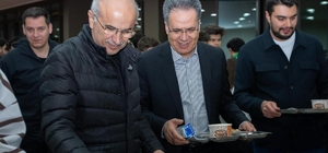 Başkan Er ile Rektör Akpolat sahur programında öğrencilerle bir araya geldi