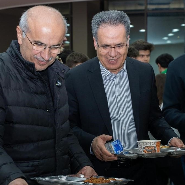 Başkan Er ile Rektör Akpolat sahur programında öğrencilerle bir araya geldi