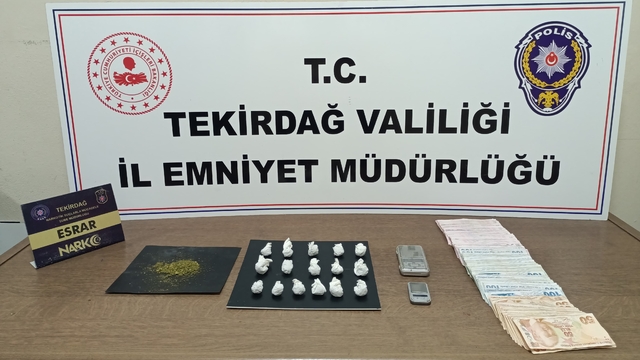 Tekirdağ'da narkotik uygulamalarında 172 kişiye adli işlem