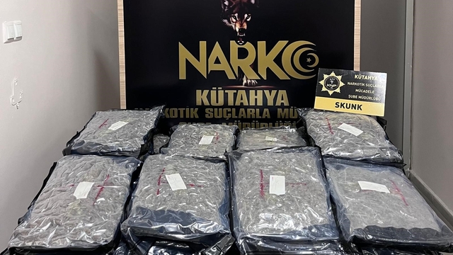 Kütahya'da uyuşturucu ile mücadele çalışmaları
Polisi 32 olayda yakaladığı 59 şahıstan 12'si tutuklandı