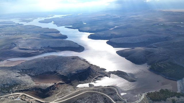 Aksaray'da Mamasın Barajı'nda su seviyesi arttı