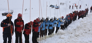 Bitlis’te 228 kişilik ekiple çığ tatbikatı