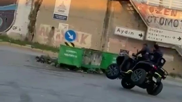 İzmir'de ATV ile drift atan sürücüye 146 bin lira ceza