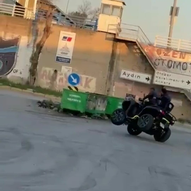 İzmir'de ATV ile drift atan sürücüye 146 bin lira ceza