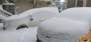 Ardahan'da kar yağışı yeniden başladı