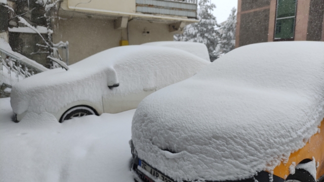 Ardahan'da kar yağışı yeniden başladı