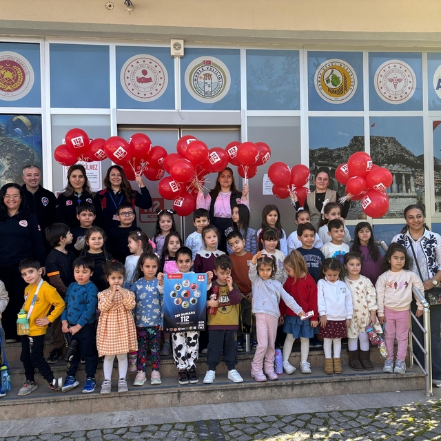 Muğla'da minik öğrenciler 112 ile tanıştı