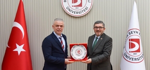 KKTC Ankara Büyükelçisi Korukoğlu'dan Rektör Kaplancıklı'ya ziyaret