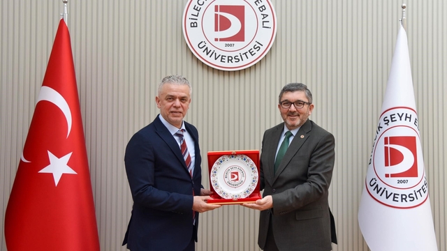 KKTC Ankara Büyükelçisi Korukoğlu'dan Rektör Kaplancıklı'ya ziyaret