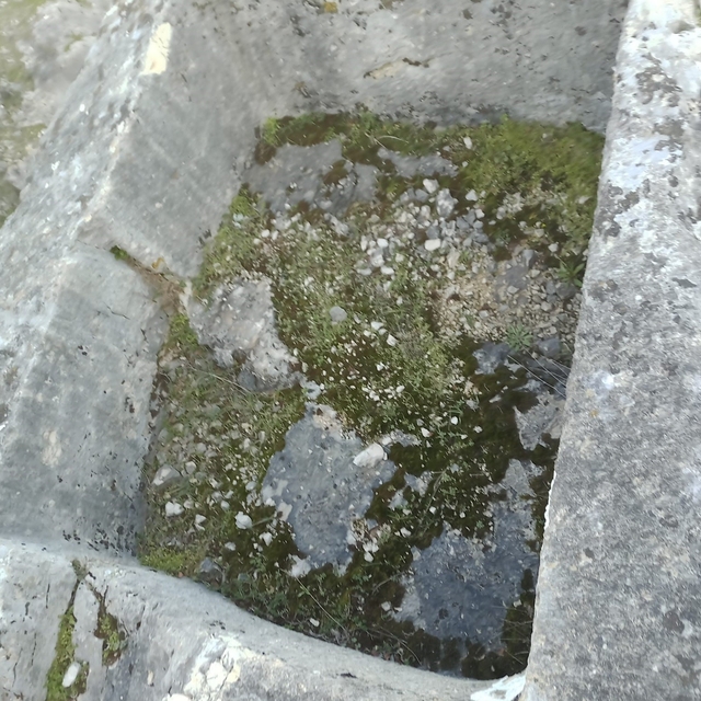 Kaya mezara defineciler tarafından zarar verildi