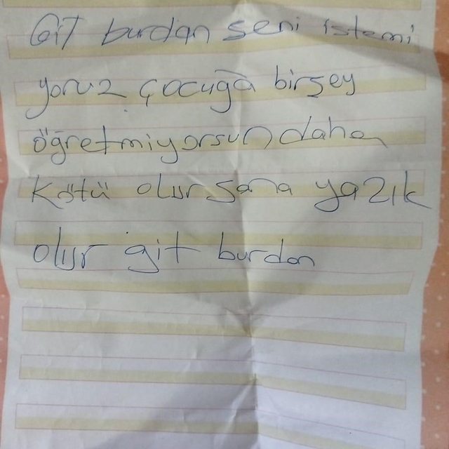 İlkokul kapısına tehdit içerikli not bırakan veli tutuklandı