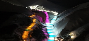 Palandöken'de gece kayağı keyfi