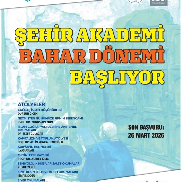 BÜSAM Şehir Akademi, 2026 Bahar Dönemi kayıtları başladı