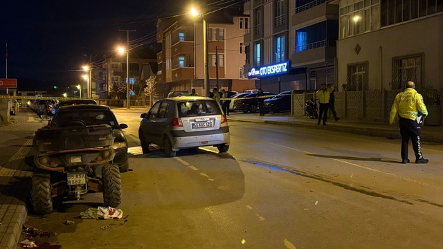 Samsun'da otomobille çarpışan motosikletin sürücüsü yaralandı