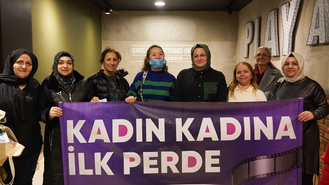 Atakum'da kırsaldan merkeze 150 kadın sinema ile buluştu
