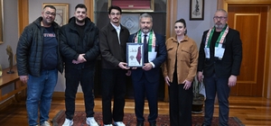 Filistin Yardımlaşma Derneği'nden Rektör Adıgüzel'e ziyaret