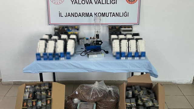 Yalova'da kaçak sigara operasyonu