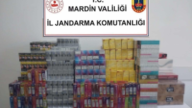 Mardin'de 10 bin paket kaçak sigara ele geçirildi