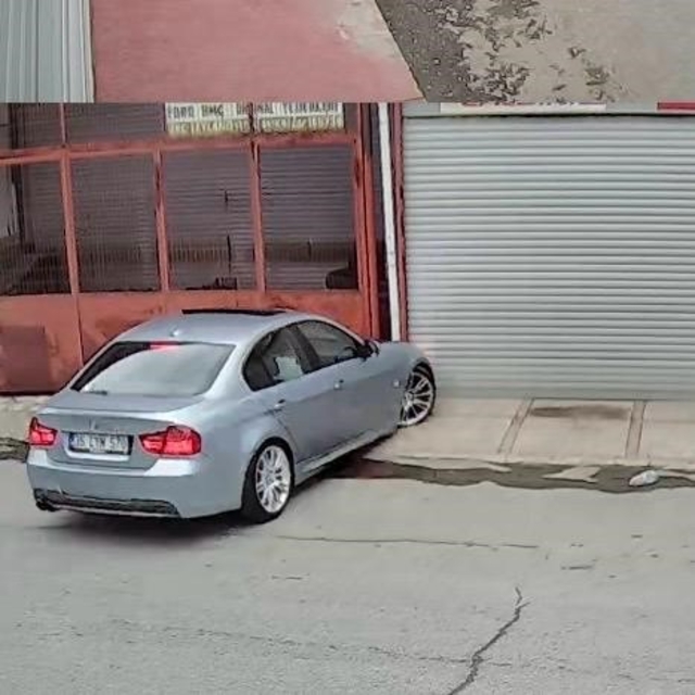 İzmir'de bir sürücü drift atarken kaza yaptı