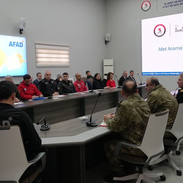 Samsun'da afet müdahale planı toplantısı