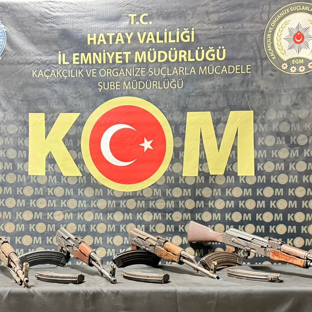 Hatay'da kalaşnikof kaçakçılığında: 4 kişi tutuklandı