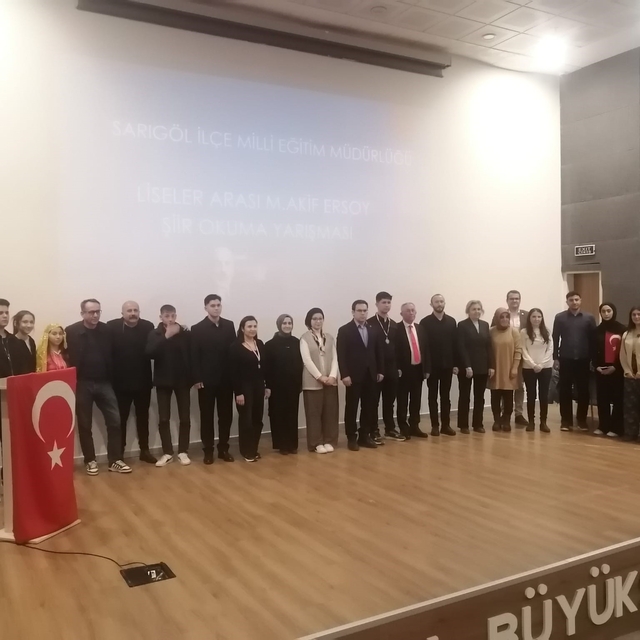 Sarıgöl'de İstiklal Marşı'nın kabulünün 104. yılına anlamlı anma