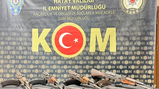 Hatay'da kalaşnikof kaçakçılığında: 4 kişi tutuklandı