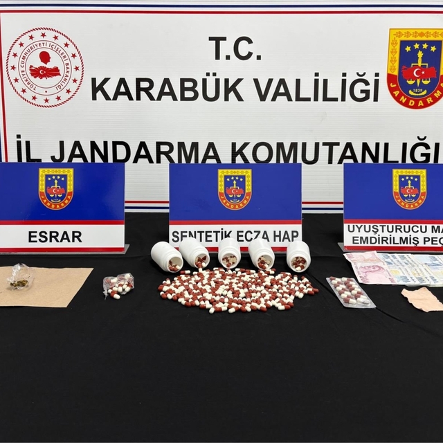 Karabük'te uyuşturucu operasyonunda 3 kişi gözaltı