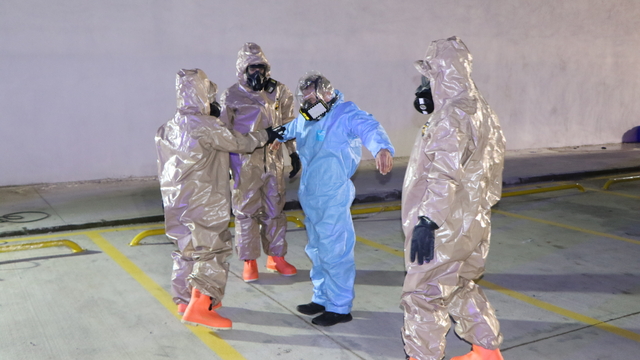 Samsun'a yeni kurulan Şehir Hastanesi'nde KBRN tatbikatı