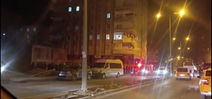 Zeminde kayma olduğu iddiasıyla 8 katlı bina tahliye edildi