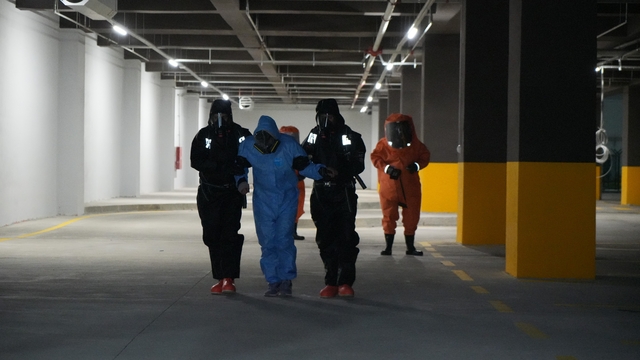 Samsun Şehir Hastanesi'nde KBRN tatbikatı
Patlama ve kimyasal sızıntı senaryosu gerçeğini aratmadı