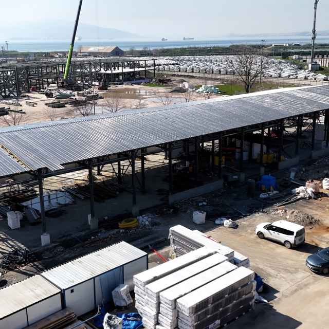 Kocaeli'de itfaiye depo binasının yüzde 80'i tamamlandı