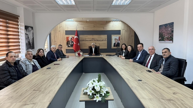 Muhasebecilerden Kaymakam Güneş'e ziyaret