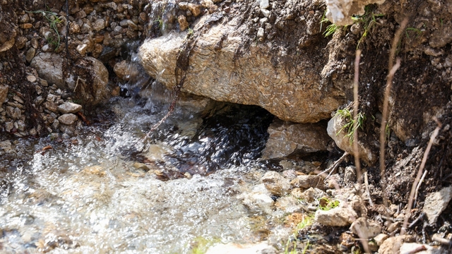 Çameli'nde yağışlar sonrası yer altı suları yüzeye çıktı