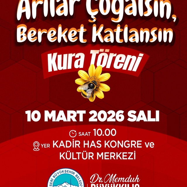 Büyükşehir'in Arılar Çoğalsın Bereket Katlansın Projesi'nde kura heyecanı