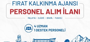 Fırat Kalkınma Ajansı personel alımı başvuruları başladı