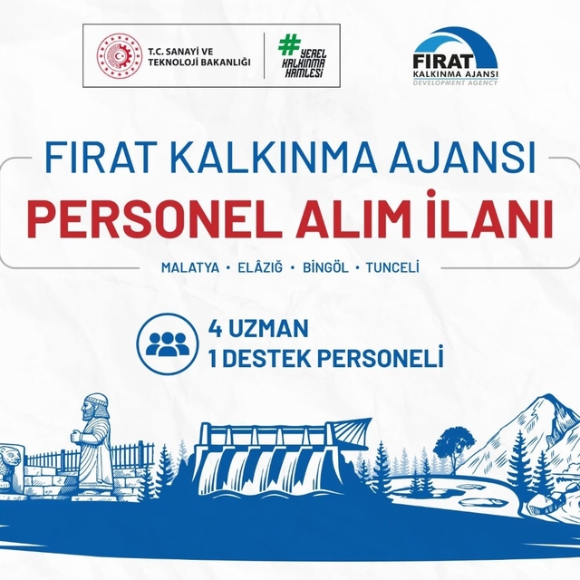 Fırat Kalkınma Ajansı personel alımı başvuruları başladı