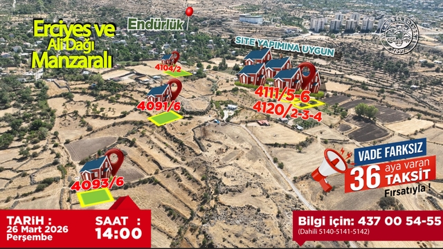 Talas'ın gözde lokasyonlarında villa parseli fırsatı